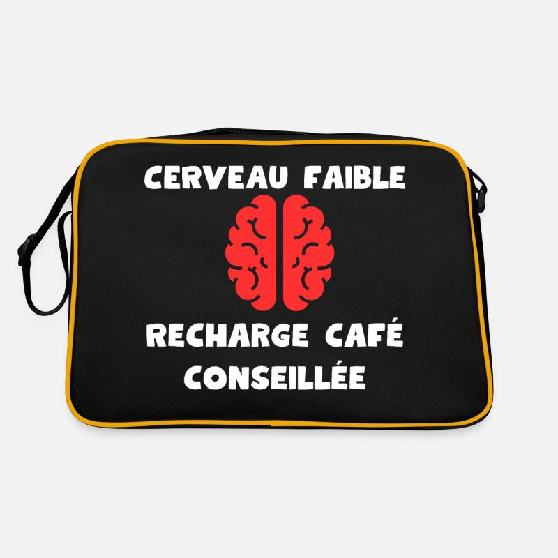 Cerveau faible, recharge café conseillée Sac Retro