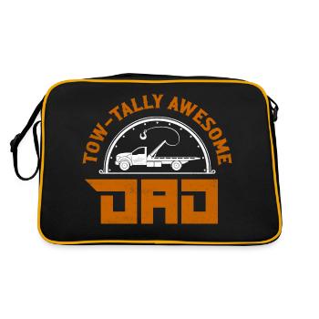 Tow-Tally Awesome Papa Camionnage Conducteur de dépanneuse - Sac Retro - noir/or - Dos