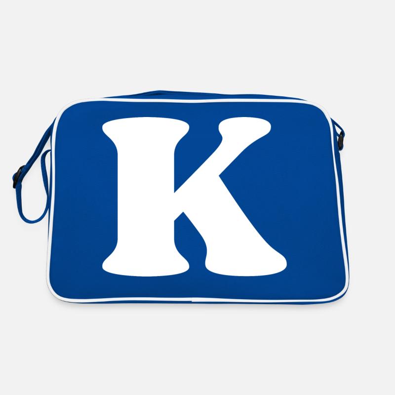 Buchstabe k Retro Tasche