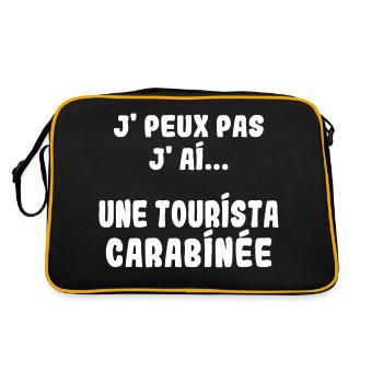 j'peux pas j'ai une Tourista carabinée - Sac Retro - noir/or - Dos