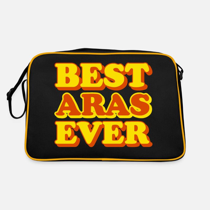Aras First Name Funny Gift Retro Bag