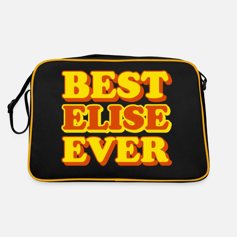 Elise First Name Funny Gift Retro Bag