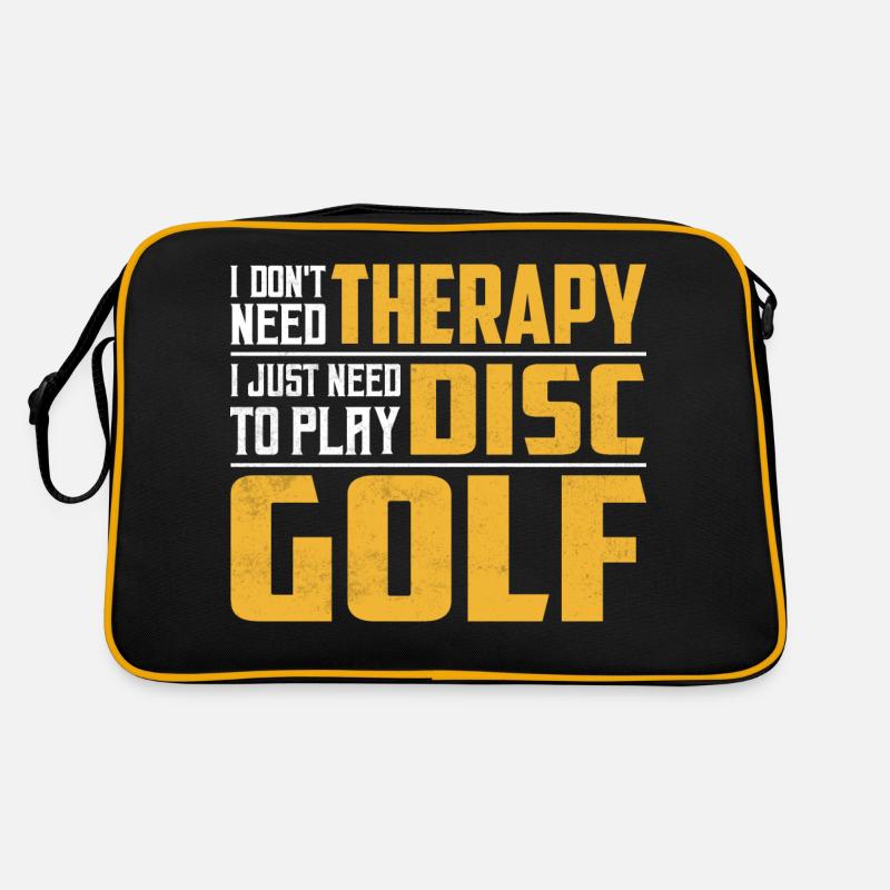 I Don't Need Therapy I Just Need To Play Disc Golf Retro Bag