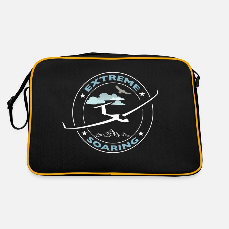EXTREME SOARING - Retro Bag - black/gold