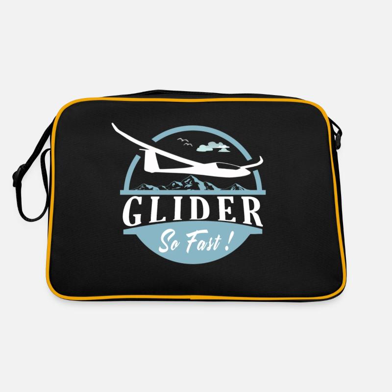 GLIDER SO FAST ! - Sac Retro - noir/or