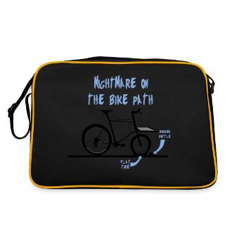Cauchemar du vélo cargo, vélo cargo, vélo électrique - Sac Retro - noir/or - Dos