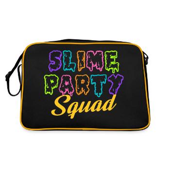 Slime Party Squad - Birthday Slime Lover Party - Retro Bag - black/gold - Back