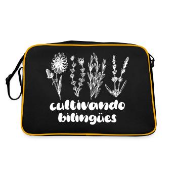 Maestra Wild Flowers Cultivando Bilingues Espagnol - Sac Retro - noir/or - Dos