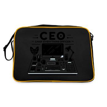 Directeur général et chef de la direction - Sac Retro - noir/or - Dos