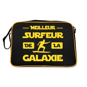 Humour Surfeur - Sac Retro - noir/or - Dos