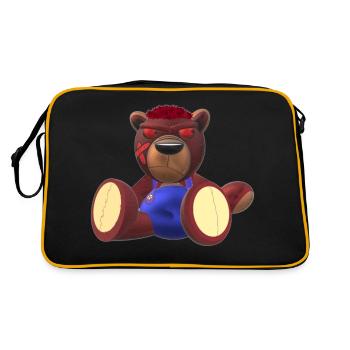 Creepy Teddy Naturel - Sac Retro - noir/or - Dos