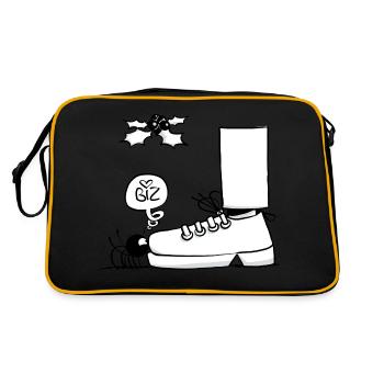 Beth l'araignée - le bisou sous le gui - Sac Retro - noir/or - Dos