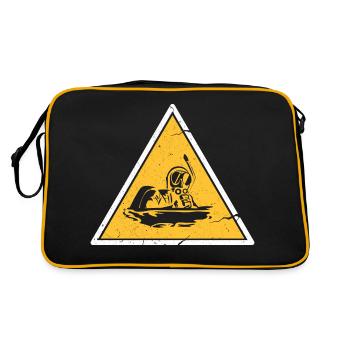 Scuba Diving Attention Diving Instructor - Retro Bag - black/gold - Back