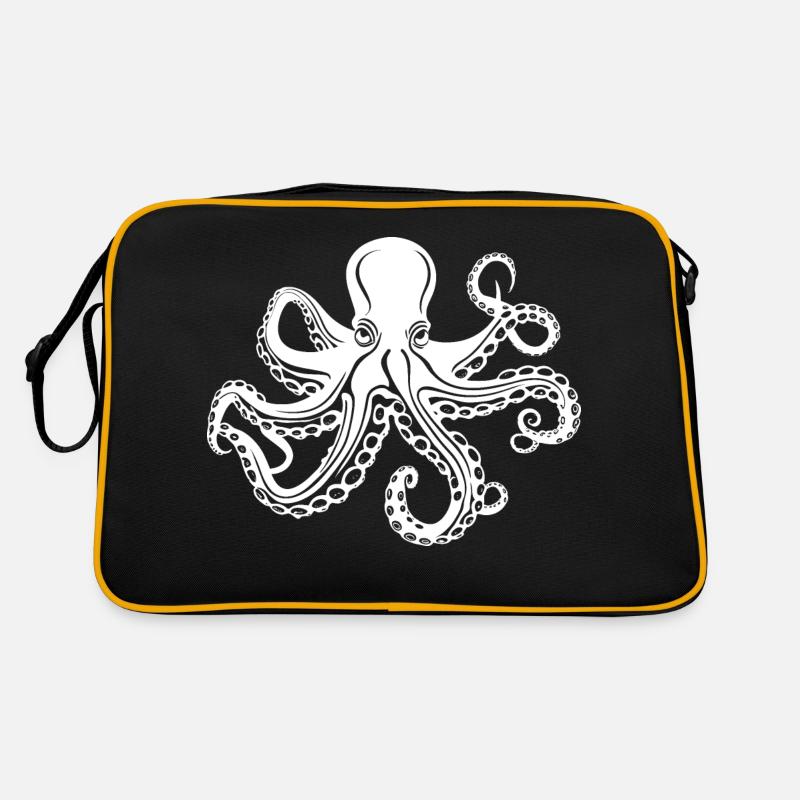 Octopus grim Retro Bag