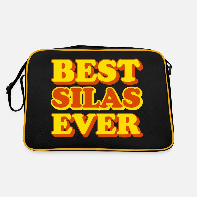 Silas First Name Funny Gift Retro Bag