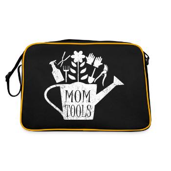 Mom Gardening Tools - Retro Tasche - Schwarz/Gold - Hinten