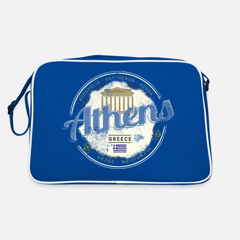 Athens Greece Acropolis Vintage Souvenir Retro Bag