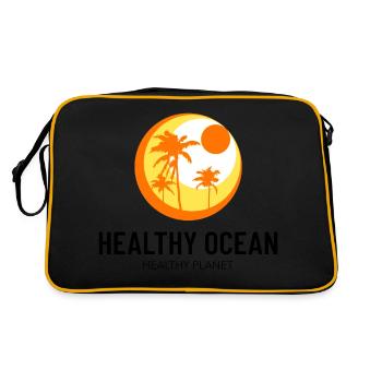 Marine Conservation - Sac Retro - noir/or - Dos