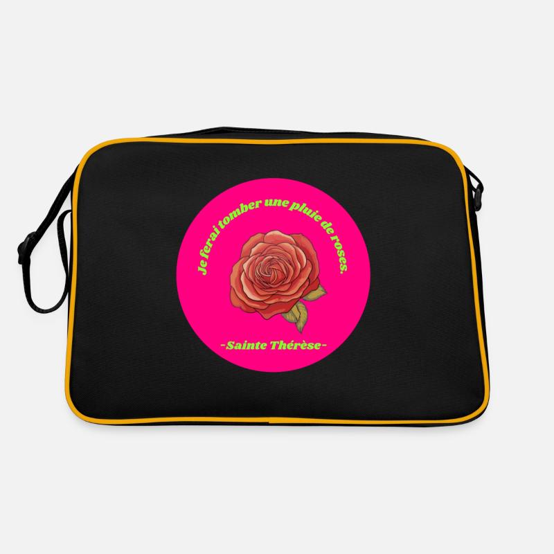 Paroles de Sainte Thérèse - Sac Retro - noir/or