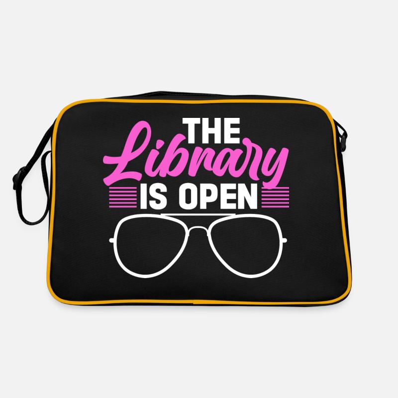 The library is open Retro Bag