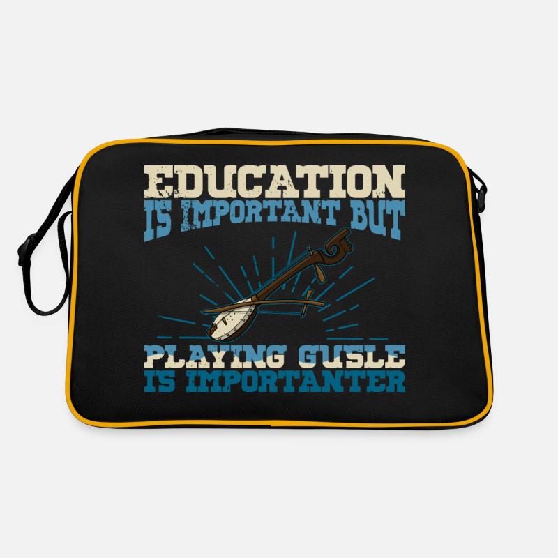 Education is Important Serbien Balkan Gusle Retro Tasche