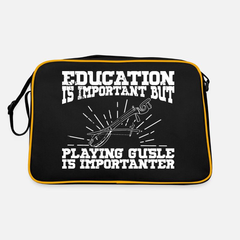 Education is Important Serbien Balkan Gusle Retro Tasche