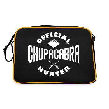 Official Chupacabra Hunter Mexican Vampire Monster - Retro Tasche - Schwarz/Gold - Hinten