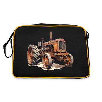 Histoire de la technologie dans les tracteurs - Sac Retro - noir/or - Dos