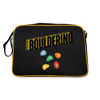 J’adore le bloc - Sac Retro - noir/or - Dos