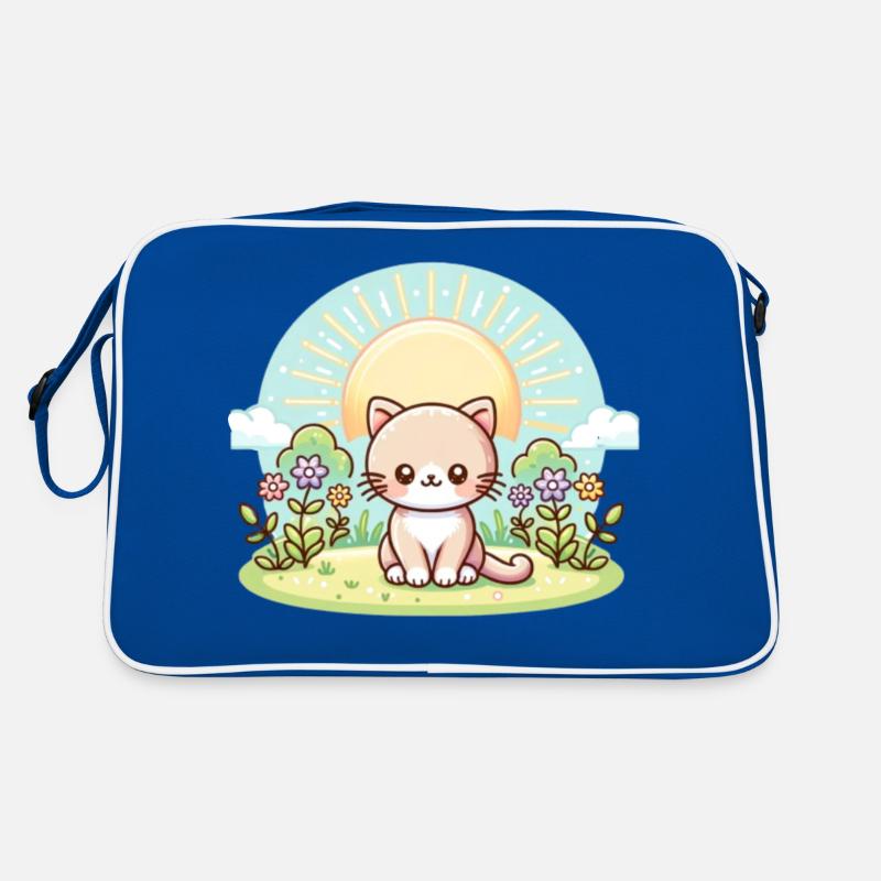 süße Katze Retro Tasche