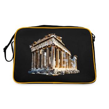 Landmarks from Greece - Retro Bag - black/gold - Back