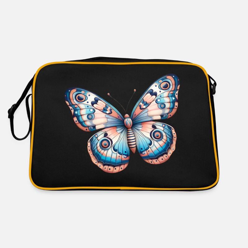 Papillon, fleur - Légèreté Envolée Sac Retro