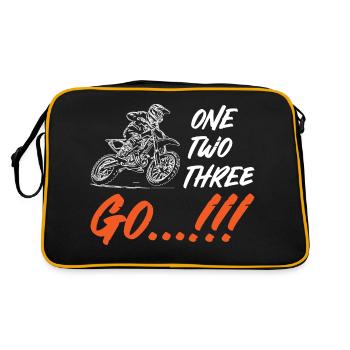 Un Deux Trois Go Motocross - Sac Retro - noir/or - Dos
