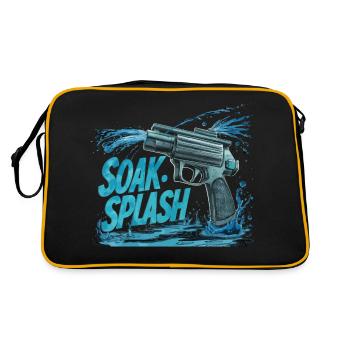 SOAK SPLASH - Retro Bag - black/gold - Back