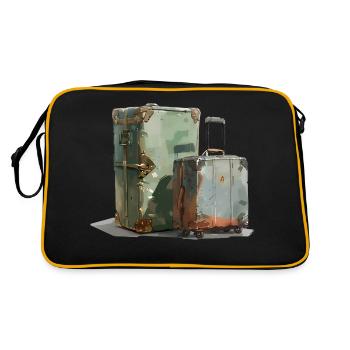 Packed suitcases are symbols of freedom - Retro Bag - black/gold - Back