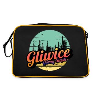 Gliwice Haute-Silésie - Sac Retro - noir/or - Dos
