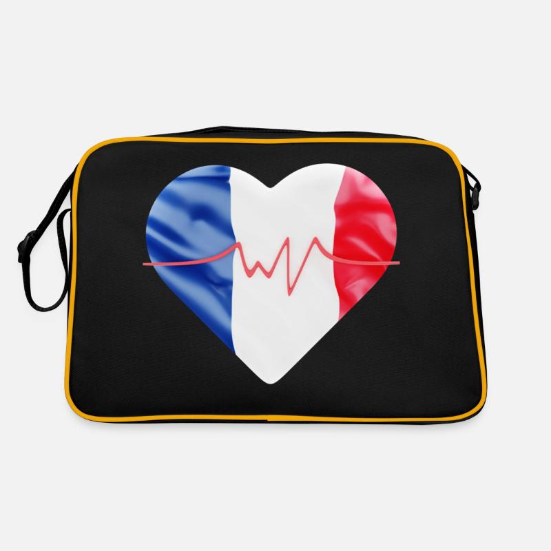 Drapeau français - bleu blanc rouge Sac Retro