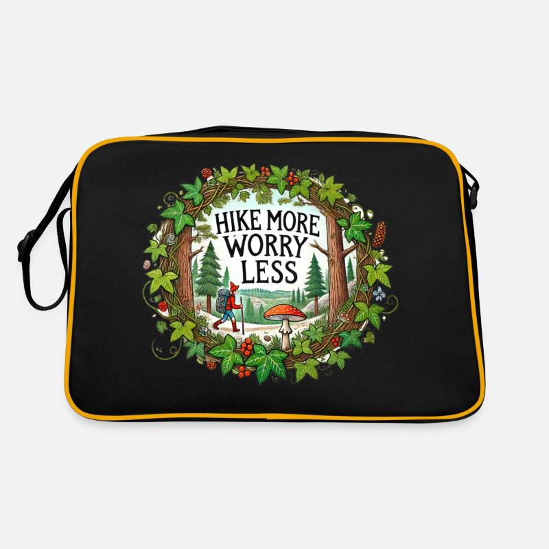 Hike more worry less Retro Bag