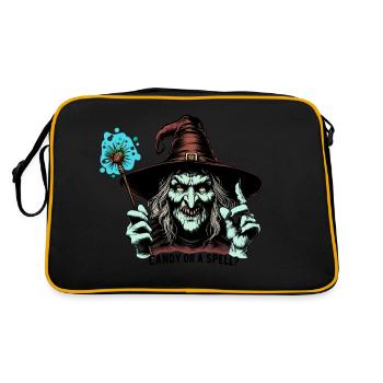 Candy or a spell ?? - Retro Bag - black/gold - Back