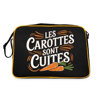 Les carottes sont cuites - Sac Retro - noir/or - Dos