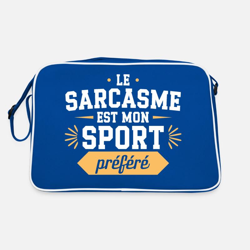 Le sarcasme est mon sport préféré Sac Retro