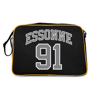 Essonne 91 - Sac Retro - noir/or - Dos