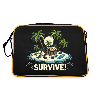 VACATION ON THE ISLAND - Retro Bag - black/gold - Back
