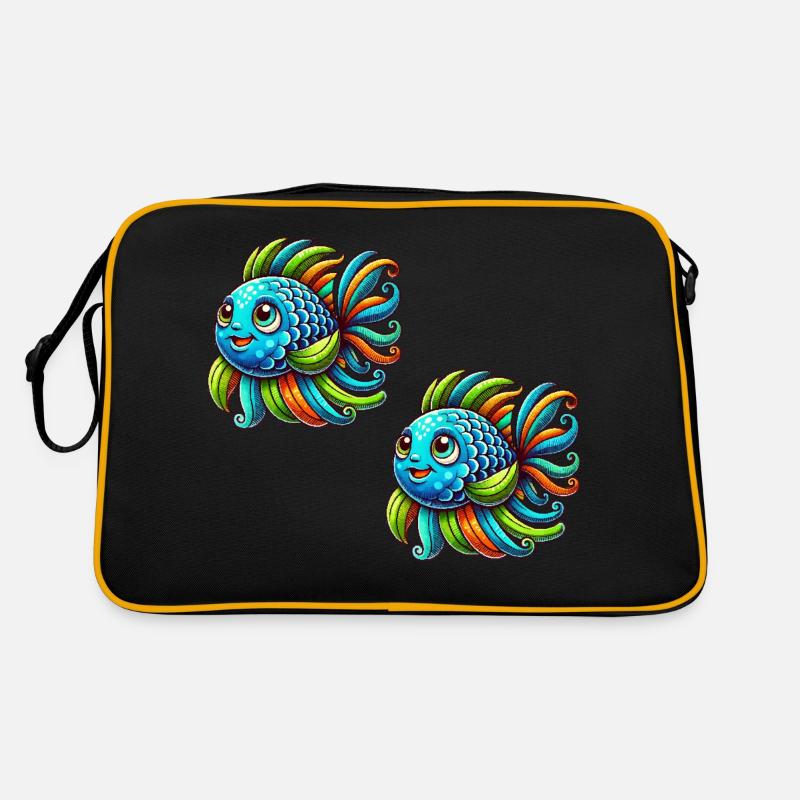 fisch comic 2 Retro Tasche