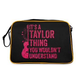taylor thing 2 haha omg i hate the - Retro Bag - black/gold - Back