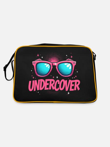Undercover Speech - Sunglasses Design - Retro Bag - black/gold - Back