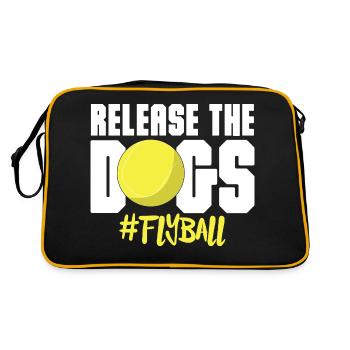 Release The Dogs Ball Fetching Canine Flyball - Retro Bag - black/gold - Back