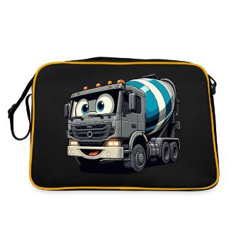 Cement Mixer Junior - Retro Bag - black/gold - Back