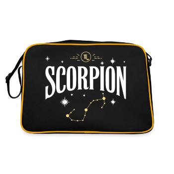 Signe astro scorpion - Sac Retro - noir/or - Dos