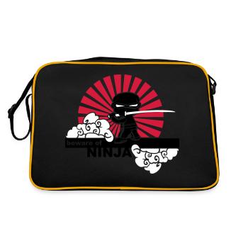 Ninja - Sac Retro - noir/or - Dos